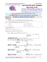 Bài tập tính đơn điệu của hàm số có lời giải chi tiết   lê bá bảo