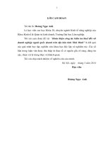 Hoàn thiện công tác kiểm tra thuế đối với doanh nghiệp ngoài quốc doanh trên địa bàn tỉnh thái bình 