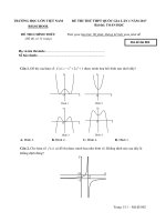 Thi thử THPT QG 2017 đề Toán số 2 
