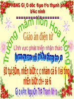 giáo án mầm non nhận biết số 6 tiết 1