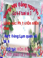 giáo án nhận biết số 3 mầm non