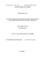 Đánh giá mô hình chứng chỉ rừng trồng FSC theo nhóm hộ xã lộc bổn   huyện phú lộc   tỉnh thừa thiên huế 