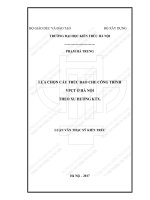 Lựa chọn cấu trúc bao che công trình VPCT ở hà nội theo xu hướng KTX (tt) 