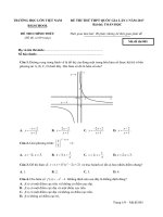 Thi thử THPT QG 2017 đề Toán số 1 