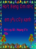 giáo án em yeu cay xanh