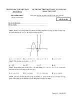 Thi thử THPT QG 2017 đề Toán số 3 