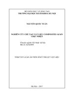 Nghiên cứu chế tạo vật liệu composites al aln chịu nhiệt (tt)