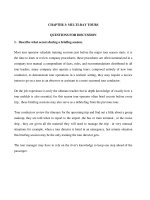 TIẾNG ANH DU LỊCH  QUESTIONS FOR DISCUSSION   CHAPTER 3: MULTIDAY TOURS