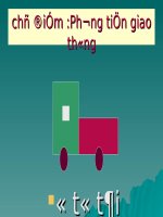 giáo án mầm non phương tiện giao thông