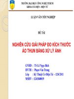 Nghiên cứu giải pháp đo kích thước áo thun bằng xử lý ảnh ppt 