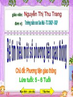 giáo án MTXQ be tim hieu PTGT