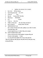 skkn USING GROUP WORK TO ENHANCE STUDENTS’ PARTICIPATION IN SPEAKING ACTIVITIES 