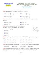 Đề thi thử THPT 2017 môn Toán trường THPT chuyên Lương Văn Chánh Phú Yên Lần 1 File word Có lời giải chi tiết