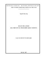 Di sản múa chăm qua một số tác phẩm điêu khắc chăm pa 