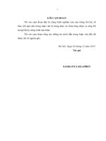 Nghiên cứu đặc điểm cấu trúc và tái sinh tự nhiên của một số trạng thái rừng tại khu bảo tồn huại nhang, thủ đô viêng chăn, nước CHDCND lào 