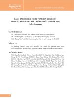 Báo cáo hiện trạng môi trường quốc gia năm 2005 
