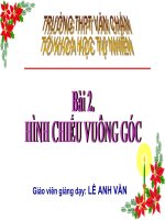 BAI 2 HINH CHIEU VUONG GOC  GON VA HAY  