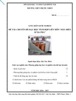 skkn CHUYÊN đề dạy học TÍCH hợp LIÊN môn “máy BIẾN áp BA PHA 