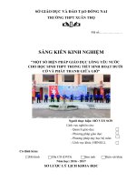 skkn một số BIỆN PHÁP GIÁO dục LÒNG yêu nước CHO học SINH THPT TRONG TIẾT SINH HOẠT dưới cờ và PHÁT THANH GIỮA GIỜ (1) 