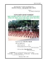 skkn một số BIỆN PHÁP TUYÊN TRUYỀN GIÁO dục TÌNH yêu BIỂN, đảo CHO học SINH TRƯỜNG PTDTNT điểu XIỂNG