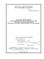 skkn một số BIÊN PHÁP xây DỰNG đội NGŨ GIÁO VIÊN ở TRƯỜNG TRUNG HỌC PHỔ THÔNG NHẰM NÂNG CAO CHẤT LƯỢNG GIÁO DỤC CỦA NHÀ TRƯỜNG 