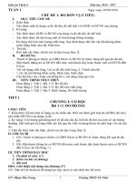 Giáo án Vật Lý 6 theo chủ đề chuẩn KTKN