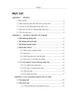 ỨNG DỤNG XỬ LÝ ẢNH VÀ MẠNG NEURON NHẬN DẠNG BIỂN SỐ XE