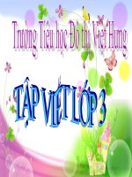 Tuần 3 TV ôn chữ hoa b lớp 3