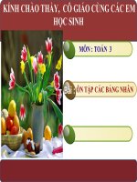 Toan 3   tuan 2   on tap cac bang nhantiet 3tuan 2