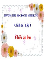 Tuần 3 CT chiec ao len lớp 3