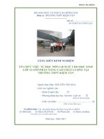 skkn tổ CHỨC VIỆC tự học môn LỊCH sử CHO học SINH lớp 12 góp PHẦN NÂNG CAO CHẤT LƯỢNG tại TRƯỜNG THPT KIỆM tân 