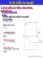 Bai giang ve hinh chieu diem 