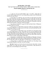 Danh mục tài liệu ôn tập ngành văn thư lưu trữ