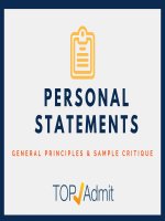 Cách viết bài luận: Personal Statement để xin học bổng và dùng làm admission essay du học TopAdmit personal statement principles (1)