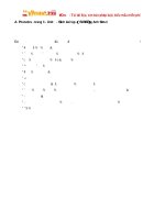 Giải bài tập SBT Tiếng Anh lớp 9 chương trình mới Unit 7: Recipes And Eating Habits