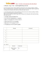 Giải bài tập SBT Tiếng Anh lớp 9 chương trình mới Unit 1: Local Environment