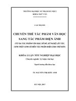 Chuyển thể sáng tác văn học sang tác phẩm điện ảnh