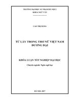 Từ láy trong thơ nữ Việt Nam đương đại