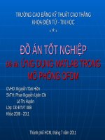 Đồ án ỨNG DỤNG MATLAB TRONG mô PHỎNG OFDM 
