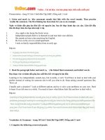 Giải bài tập SBT Tiếng Anh lớp 11 chương trình mới Unit 3: Becoming Independent