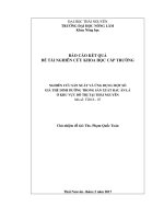 Nghiên cứu sản xuất và ứng dụng một số giá thể dinh dưỡng trong sản xuất rau ăn lá ở khu vực đô thị tại thái nguyên