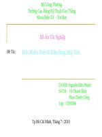 Đồ án   điều khiển thiết bị bằng máy tính 