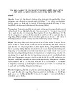 CÁC RÀO CẢN ĐỐI VỚI VIỆC RA QUYẾT ĐỊNH DỰA TRÊN BẰNG CHỨNG - MỘT KHẢO SÁT QUỐC GIA CỦA CÁC CÁN BỘ  BỆNH MÃN TÍNH