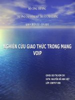 NGHIÊN cứu GIAO THỨC TRONG MẠNG VOIP