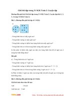 Giải bài tập trang 31 SGK Toán 2: Luyện tập