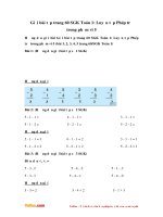 Giải bài tập trang 60 SGK Toán 1: Luyện tập phép trừ trong phạm vi 5