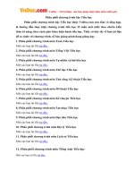 Phân phối chương trình bậc Tiểu học