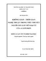 Không gian - thời gian nghệ thuật trong tiểu thuyết Người con gái viên đại úy của A.X.Puskin