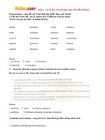 Giải bài tập SBT Tiếng Anh lớp 10 chương trình mới Unit 9: Preserving the environment