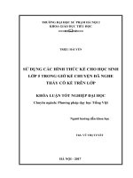Sử dụng các hình thức kể cho học sinh lớp 5 trong giờ kể chuyện đã nghe thầy cô kể trên lớp